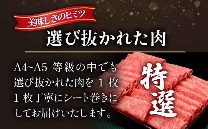 ＜定期便・全3回＞A4～A5等級！博多和牛 特選ロース 薄切り 1kg【久田精肉店】