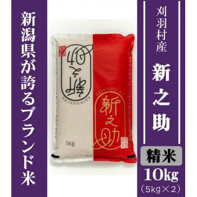 ふるさと納税 刈羽村 【新潟ブランド米】【精米】刈羽村産新之助 10kg(5kg×2袋)