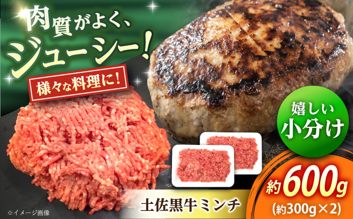 高知?土佐黒牛ミンチ?約600g（約300g×2パック） / 高知県 土佐 和牛 お肉?牛肉 牛 ミンチ?贈答 ギフト?贅沢 　【焼肉寛十郎】 [ATDO006]