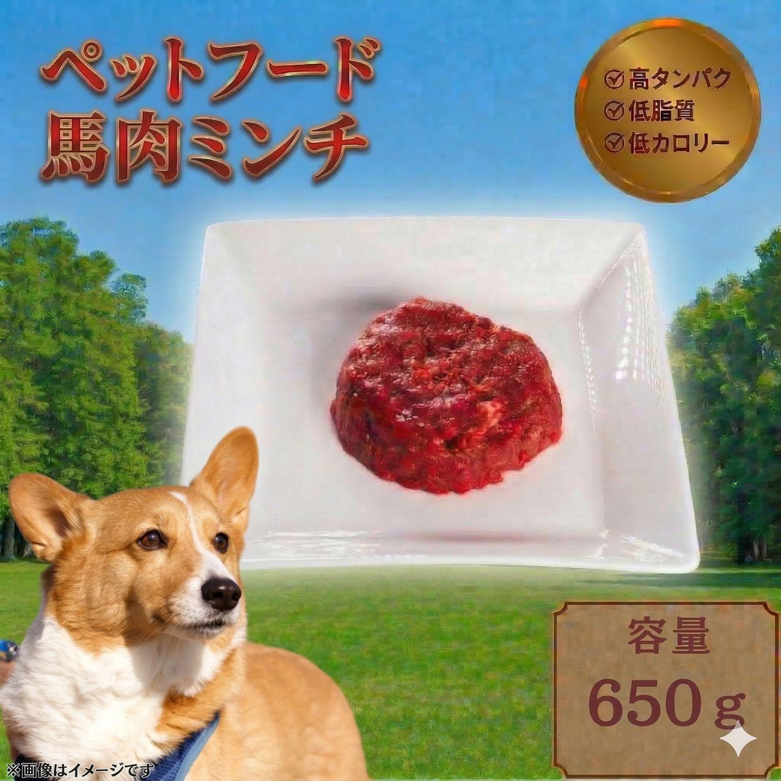 【ふるさと納税】ペットフード 【馬肉ミンチ】 冷凍・真空包装