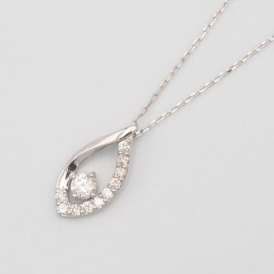 ふるさと納税 甲府市 PT900/PT850 0.2ct ダイヤモンド ペンダントネックレス　FHH-019830 |  | 01