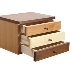 レターケース 3段 テイク ミニチェスト 収納家具 ケース ボックス 小物 木箱 北欧