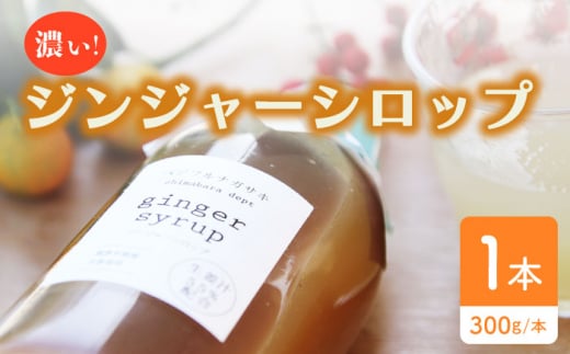 【生姜たっぷり55％配合】ジンジャーシロップ 300g / 生姜 ジンジャー 調味料 シロップ スパイス ジンジャーエール アレンジメニュー 健康 腸活 / 南島原市 / ベジフルナガサキ [SCI003]