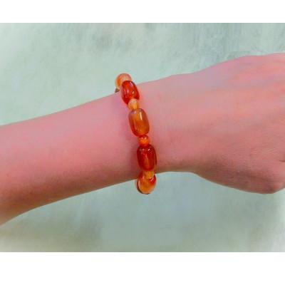 ふるさと納税 和泉市 カーネリアンのナツメ型ブレスレット |  | 03