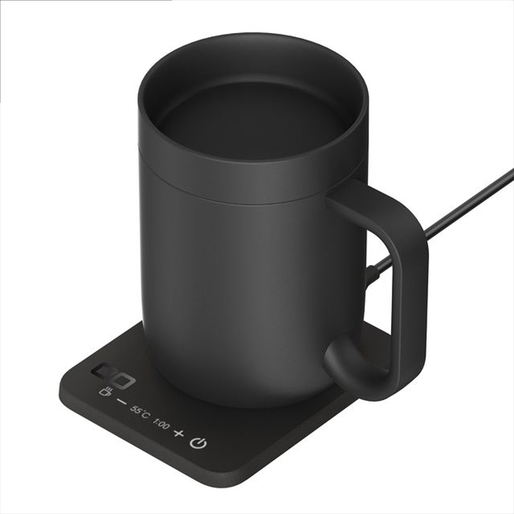 
                  CIO 保温マグカップ カップウォーマー  ワイヤレス充電器 MugWarmer 2 ブラック｜小型 軽量 おしゃれ 便利 [3340]
                