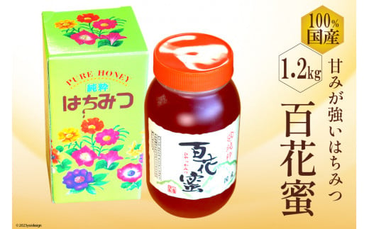 BH073 国産はちみつ 1.2kg（百花蜜）[ 国産 甘い はちみつ 蜂蜜 村木養蜂場 長崎県 島原市 ]