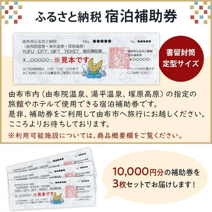 【由布市（湯布院、由布院、湯平、塚原高原）】ふるさと納税宿泊補助券30,000円分【 宿泊券】