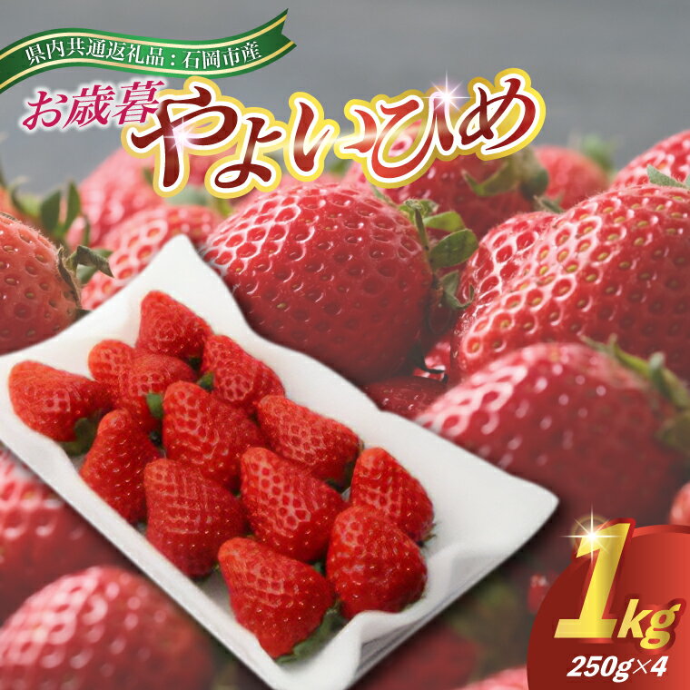 【ふるさと納税】2025年12月より順次発送お歳暮やよいひめ250g(8〜12粒)×4pc(県内共通返礼品:石岡市産【配送不可地域：離島・沖縄県】 (BR032)