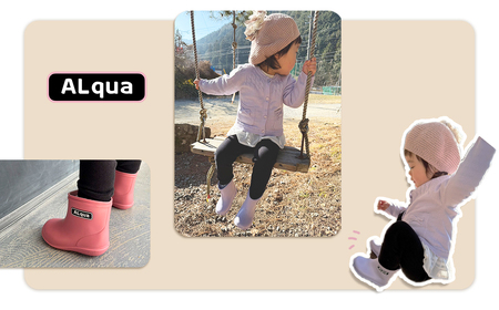 【くすみピンク】【下呂市限定デザイン】子ども用 長靴（サイズ14cm）ショート丈 高さ 11.0cm くすみカラー ながぐつ レインブーツ キッズ 子供 14センチ 子供用 日本製 下呂市【アルクア飛