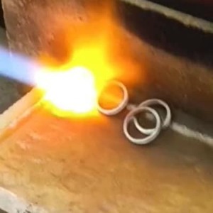 銀製指輪(シルバー925)ウェーブ2本セット 鍛造製法【1697856】