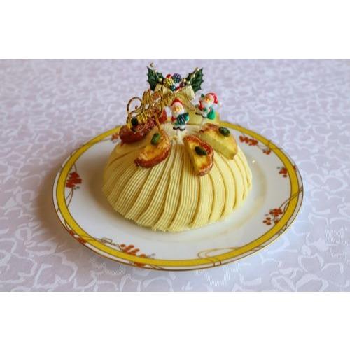 【ふるさと納税】【卵・乳製品・小麦不使用！】LE PAYSAN　こだわりのクリスマスケーキ（さつま芋のモンブラン）