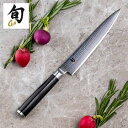 【ふるさと納税】貝印 旬 Shun Classic ユーティリティナイフ 150mm 日本製 包丁 万能包丁 ダマスカス 両刃 よく切れる 握りやすい ハンドル 木 肉 魚 野菜 15cm 調理器具 キッチン用品 高島屋選定品 (59E0450) 関市