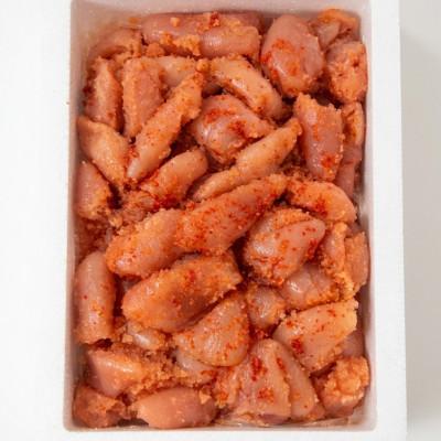 ふるさと納税 広川町 【博多辛子明太子】訳あり無着色切子(切小)2kg(1kg×2個) 博多優美堂(広川町)