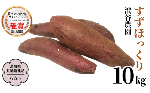すずほっくり 約10kg 【茨城県共通返礼品／行方市】 渋谷農園 さつまいも  いも 芋 焼芋 [DT006sa]