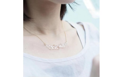 HARIO ネックレス「グロス」シリーズ［HAW-G-001N］｜耐熱 ガラス アクセサリー ハリオ ランプワークファクトリー 職人 繊細 フォーマル カジュアル きれいめ おしゃれ 20代 30代 