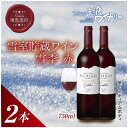 【ふるさと納税】雪室貯蔵ワイン 雪季 せっき 赤 750ml 2本セット アグリコア 越後ワイナリー 南魚沼産メルロー 辛口 ミディアムボディ アルコール12% 国産ワイン 魚沼ワイン 送料無料 新潟県 南魚沼市 | お酒 さけ 人気 おすすめ 送料無料 ギフト