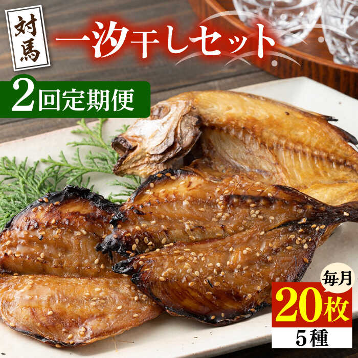 【ふるさと納税】【全2回定期便】対馬 一汐干し お魚 セット 20枚《 対馬市 》【 うえはら株式会社 】新鮮 アジ 穴子 カマス 連子鯛 干物 海産物 朝食 冷凍[WAI115]