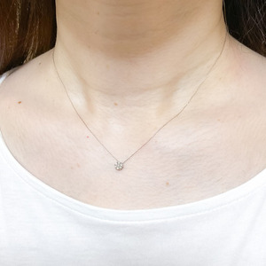 プラチナ メレダイヤデザインペンダントネックレス (FJP-9041)