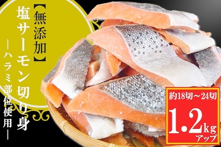 無添加塩サーモン切り身1.2kg G-09034