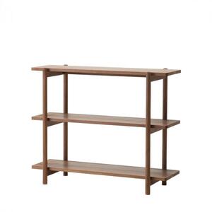 旭川家具　コサイン　リビングシェルフ85　ウォルナット 【 家具　組み立て式　シンプル ナチュラル 手作り 北欧 おしゃれ  】_00839