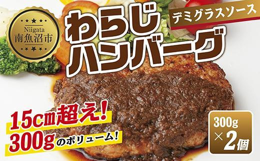 
ES267 わらじハンバーグ 300g×2 こだわり 手作り 自家製 ハンバーグ デミグラス ソース 大きい 温めるだけ なぐも 冷凍 惣菜 簡単 調理 肉 おかず 新潟県 南魚沼市
