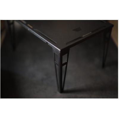 ふるさと納税 静岡市 tray &amp; leg《ミニテーブルセット マットブラック レザートン》