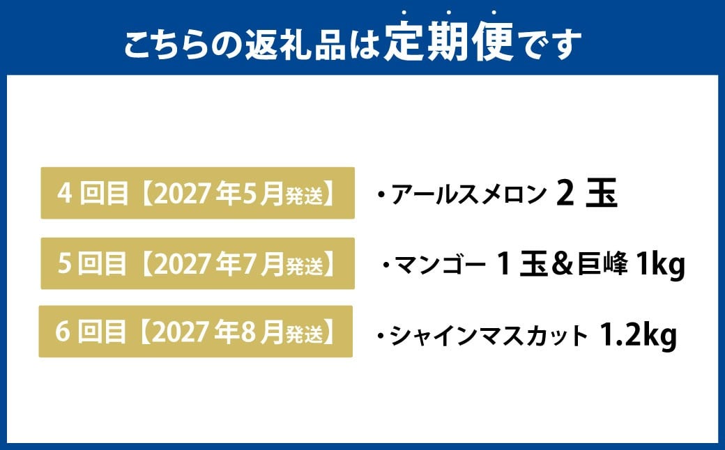 【年6回定期便】熊本おすすめフルーツ定期便（メロン＆スイカ・いちご・デコポン・メロン・マンゴー＆巨峰・シャインマスカット）