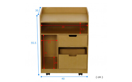 ＜静岡製作所＞リビングワゴン　ナチュラル【沖縄・離島不可】