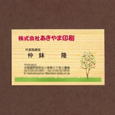 ふるさと納税 芦別市 木の名刺 100枚【ヒノキ】 |  | 02