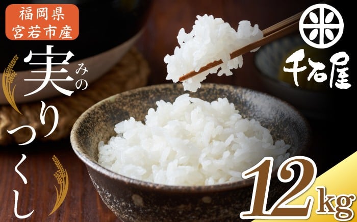 
            【令和7年産】宮若うまい米「実りつくし」12kg〈千石屋〉 [M907-1]
          