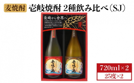 麦焼酎 飲み比べ 2種×720ml（25度）【壱岐の島・伝匠/壱岐の島】《壱岐市》【壱岐の蔵酒造】[JBK010] 焼酎 壱岐焼酎 むぎ焼酎 麦焼酎 本格焼酎 お酒 ギフト プレゼント 地酒 飲み比べ セット 11000 11000円