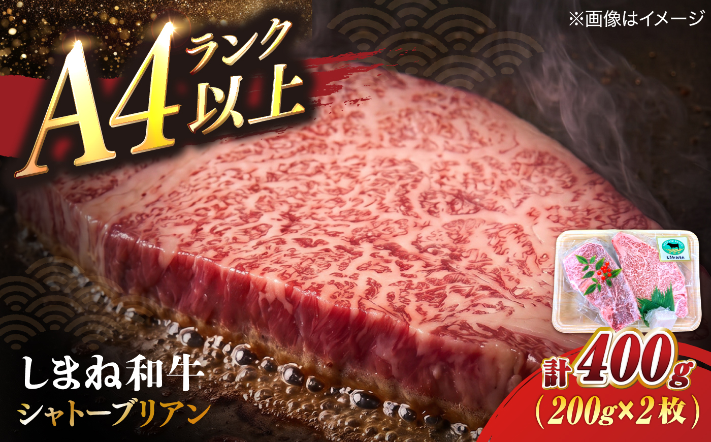 しまね和牛シャトーブリアン 200g×2枚 島根県松江市/有限会社宮本食肉店 [ALCV011]