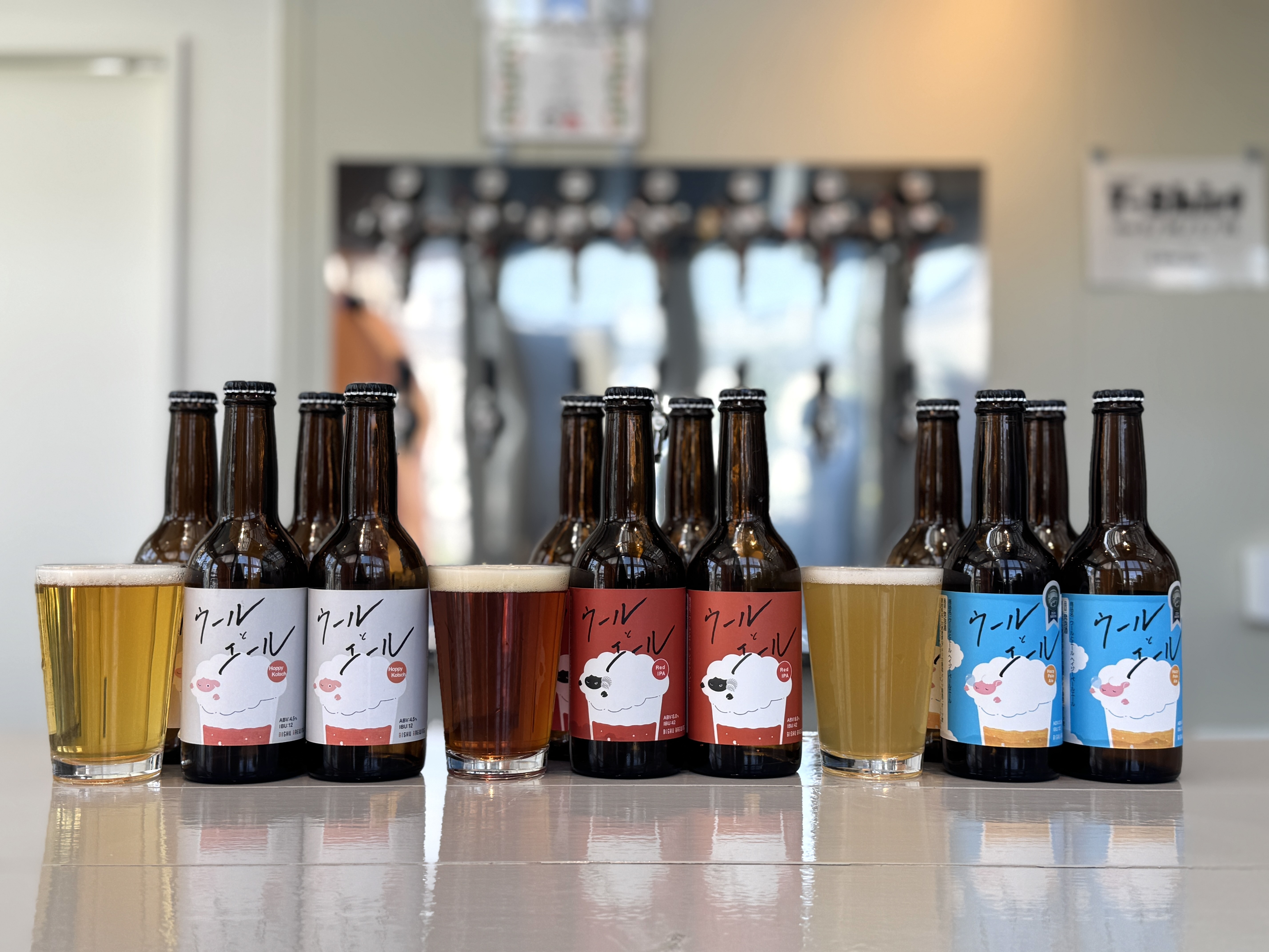 
                  [40-19] 尾州ブルーイング ウールとエール飲み比べ 330ml 12本セット
                