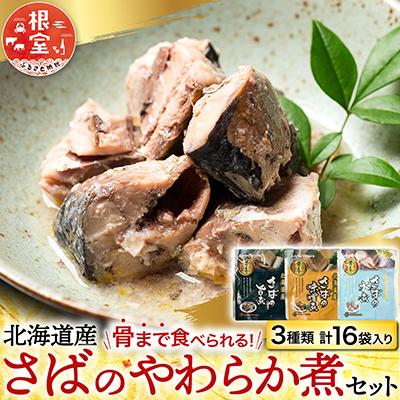 ふるさと納税 根室市 さば煮つけセット(旨煮5P・水煮5P・味噌煮6P) A-14267
