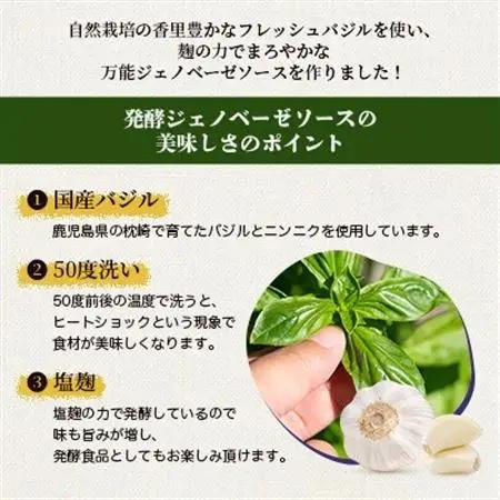 発酵ジェノベーゼソース(150g×2個)【鹿児島県枕崎産 バジル使用】A2-17_調味料   _【配送不可地域：離島】【1611632】
