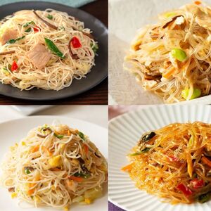 ビーフン  (8食入) & はるさめ (8食入)  ダブルオールスターセット | 兵庫県 丹波篠山市 即席ビーフン 春雨 調理済 常備食 個包装 詰め合わせ レトルト ケンミン食品 けんみん食品 BH