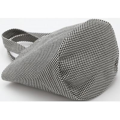 ふるさと納税 豊川市 三河木綿刺子織　sasicco　コールバッグ　黒 |  | 02