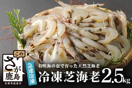  冷凍芝エビ（真エビ）2.5kg（500g×5パック） B-357