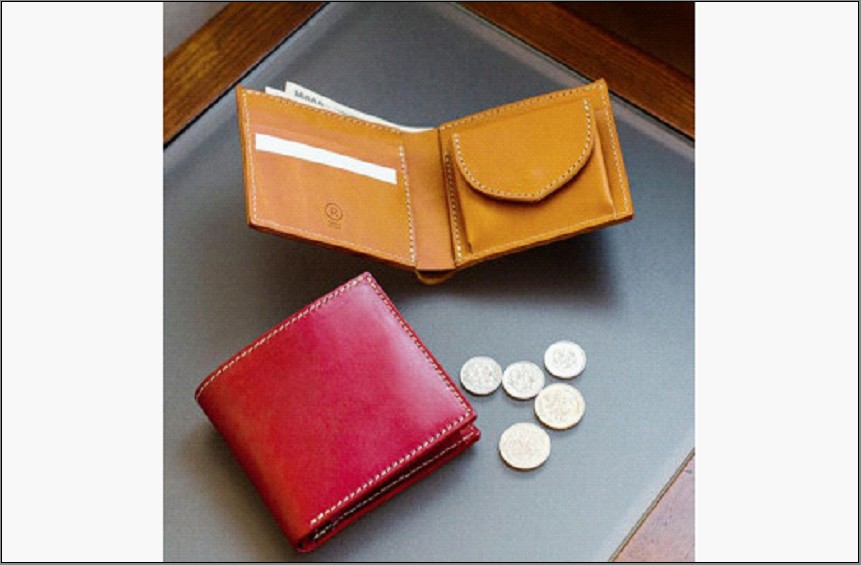 2つ折り財布【福岡市内製造】＜キャメル＞