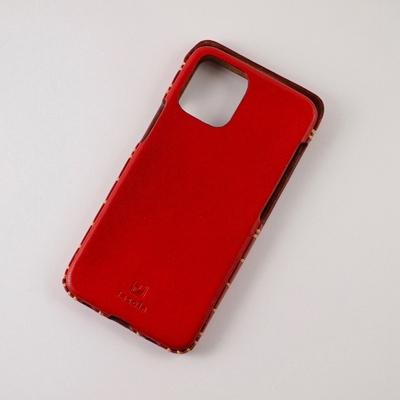 ふるさと納税 七尾市 【iPhone12用】本革ケース/ワイン/ハンドメイド |  | 01