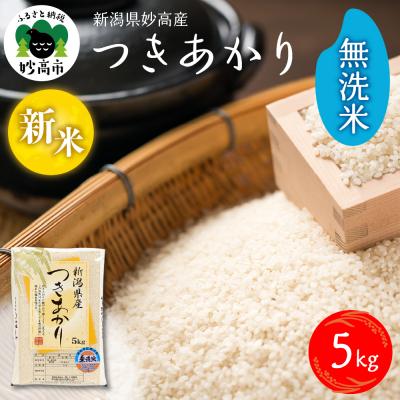 ふるさと納税 妙高市 【2025年11月中旬発送】令和7年産 新潟県妙高産つきあかり5kg無洗米