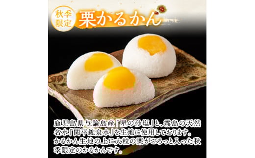 A0-242 ＜先行予約受付中！2024年9月〜11月末の間に発送予定＞極上元かるかんと季節のかるかんセット(秋)計15個【徳重製菓とらや】