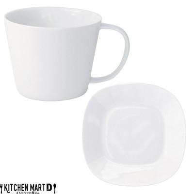 ふるさと納税 瑞浪市 美濃焼 プレーリー  ホワイト 【2客SET カップL&プレートSセット 260cc】 小田陶器 |  | 01