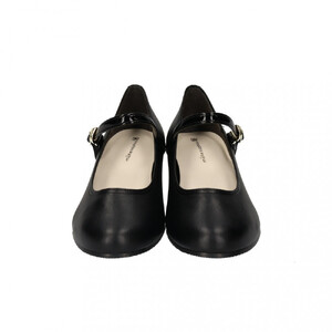 ウェッジストラップパンプス｜ブラック SS(22.5cm) レディース パンプス 3.5cmヒール ウエッジソール 幅広 甲高 外反母趾 ゆったり幅 大人気 靴 お仕事靴