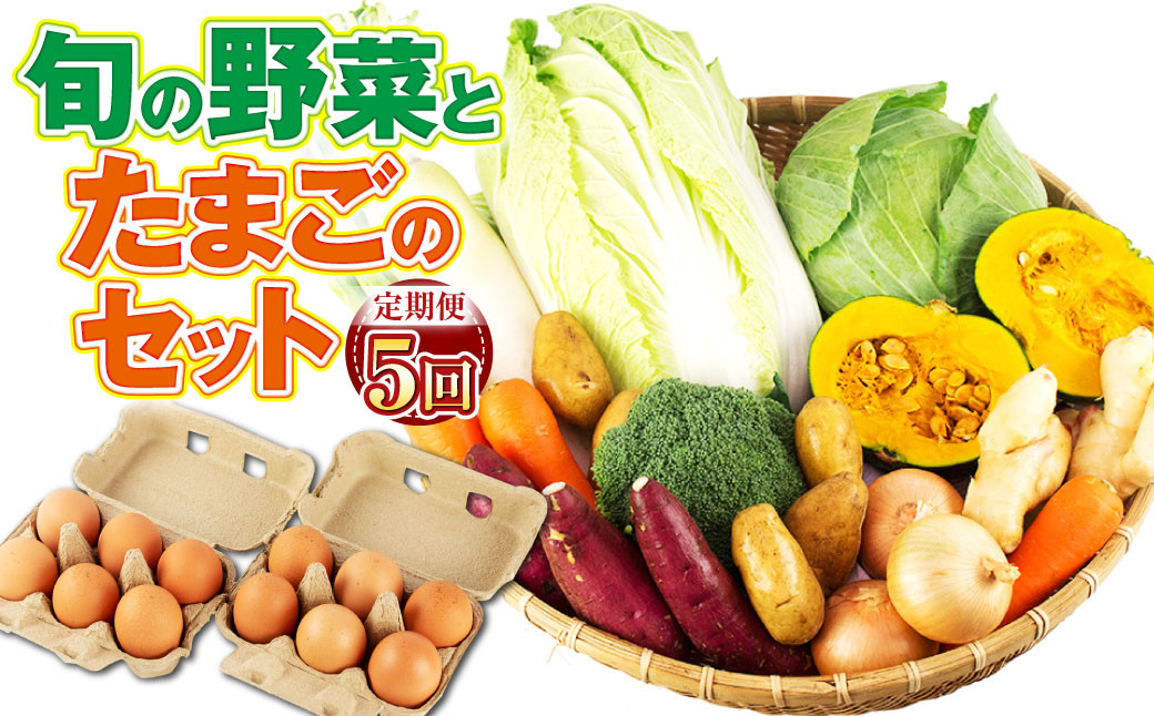 【定期便5回】 旬の野菜とたまごのセット 野菜 10品 にんにくたまご 12個 やさい 卵 詰め合わせ 詰合せ 定期便 【メロンドーム】