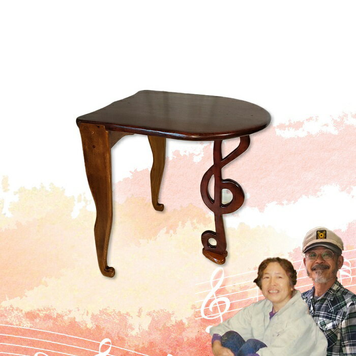 【ふるさと納税】ブビンガサイドテーブル ／ 工房エンジェルのために テーブル 奈良県 田原本町