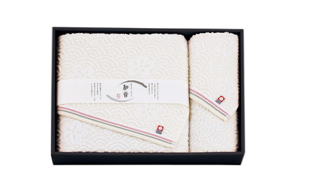 （今治タオルブランド認定品）和音（なごみね）タオルセット2枚（バス1・ウォッシュ1）