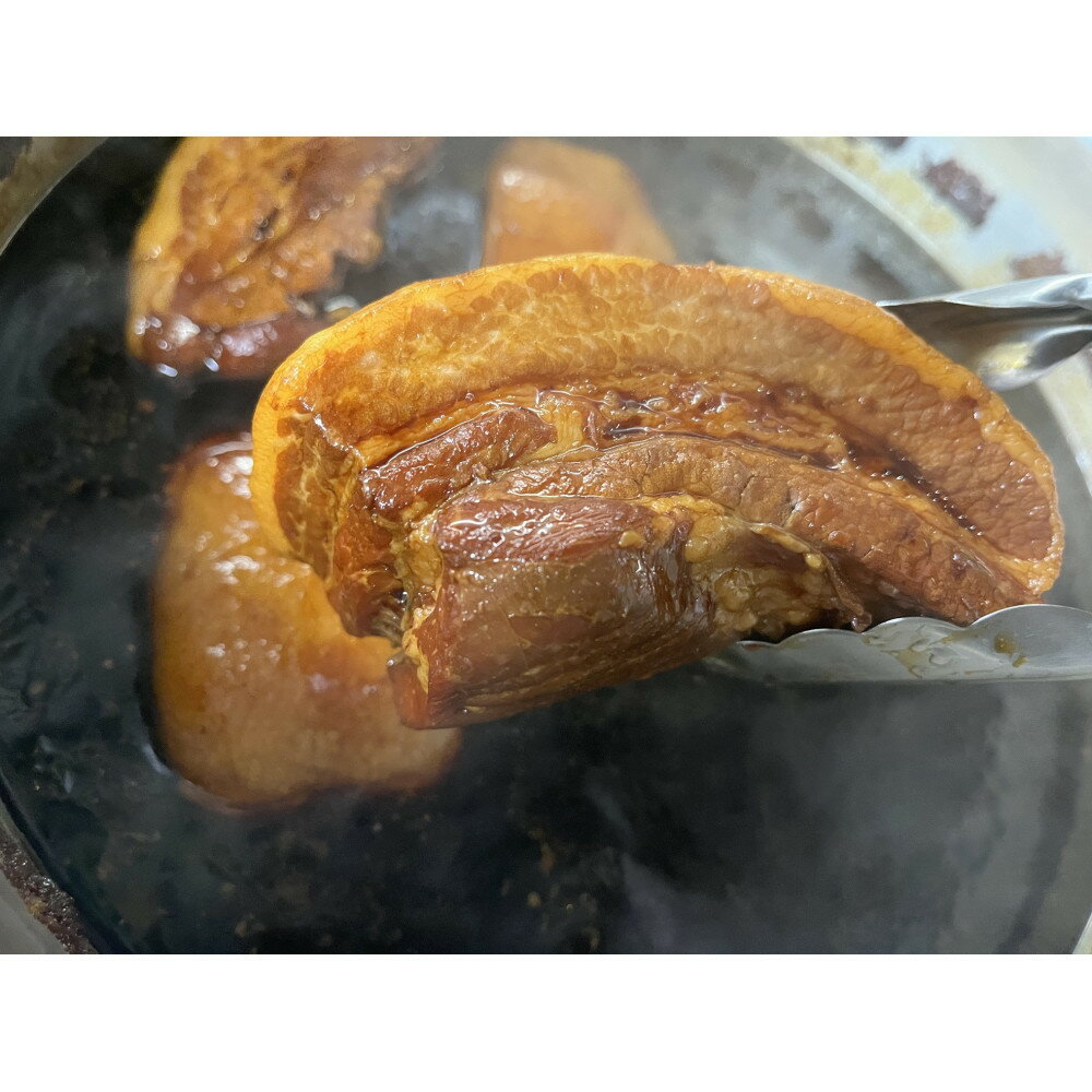 【ふるさと納税】尾道の老舗お肉屋さんの手作り煮豚一本、真空スライス3パック