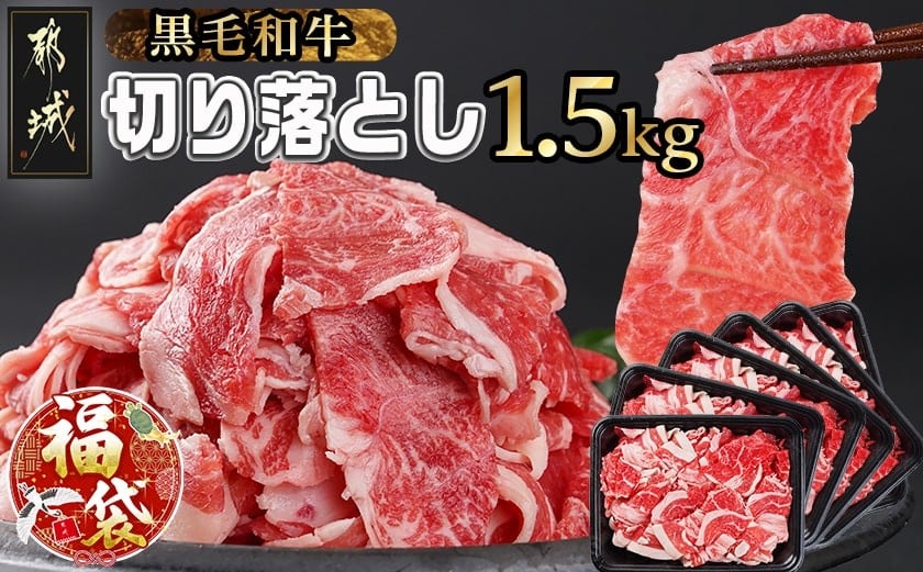 
            【福袋★2026】【黒毛和牛】切り落とし1.5kg(250g×6パック)_MJ-I903-F2026_(都城市) 牛肉 国産 黒毛和牛 外モモ ウデ マル バラ モモ ブリスケ 切り落とし 部位ミックス 250g 6パック 小分け 牛肉 炒め物  ブリスケ 
          