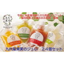 【ふるさと納税】九州産 果実のジュレ 4種類 各6個 果汁分30％以上　【 お菓子 ゼリー ジュレ 果実飲料 ジュース 加工食品 冷やして美味しい 凍らせて熱中症対策 】